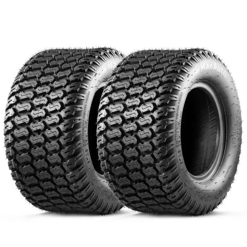 MaxAuto ماكس أوتو 16x7.50-8 16x7.5x8 إطارات جزازة العشب 4PLY، مجموعة من 2 - Image 1